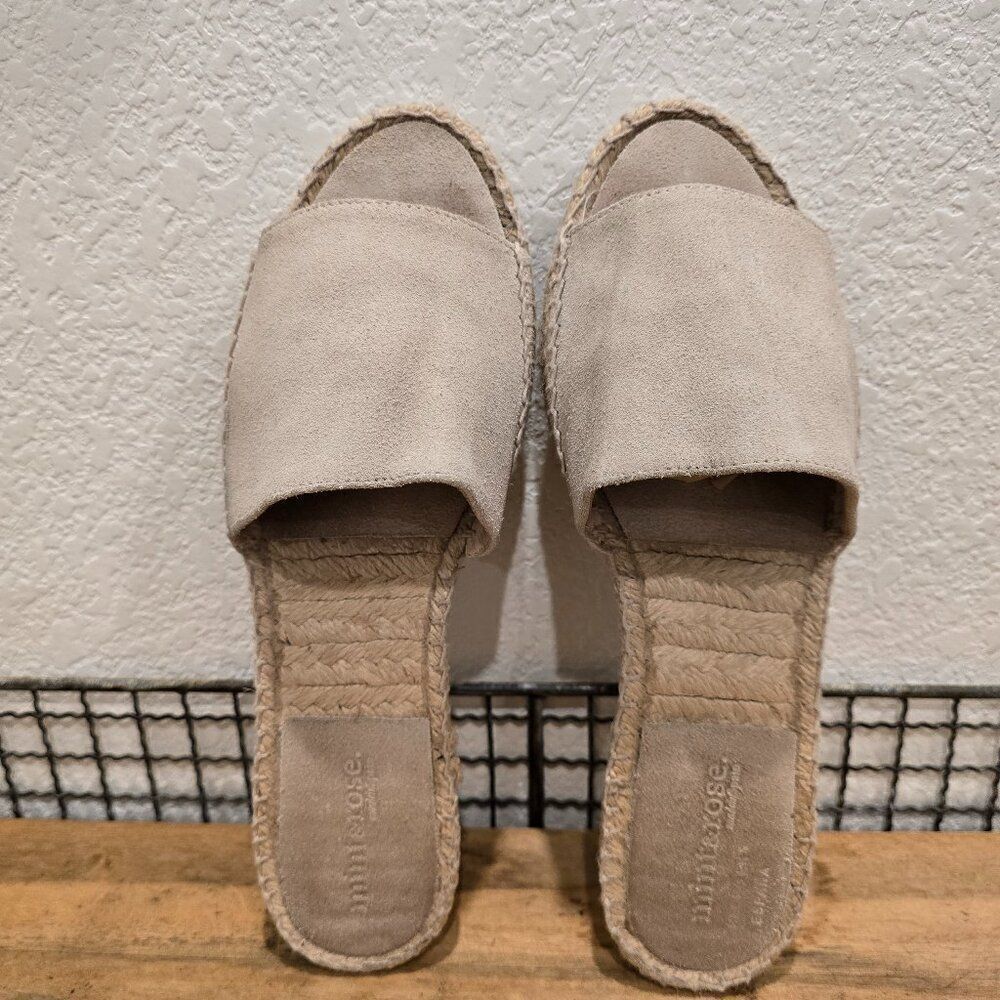 Anthropologie Mint & Rose Espadrille Sandals Sz 39 (US 8.5)